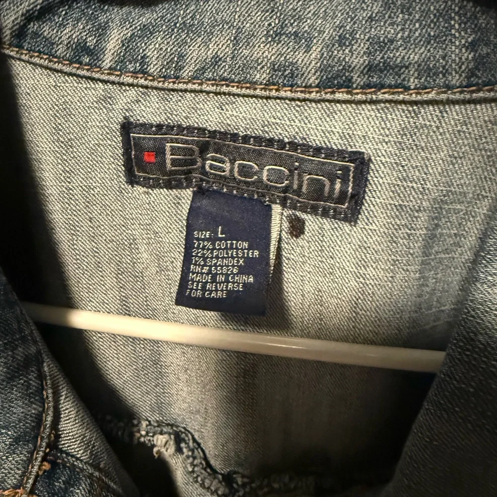 Baccini Light Blue Denim Jacket - Picture 3 of 9